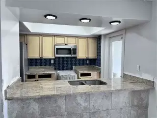 Counter tops marble granite.