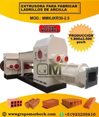 MAQUINA EXTRUSORA DE LADRILLOS