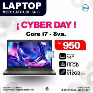 Laptop Dell Intel Core i7 - 8v