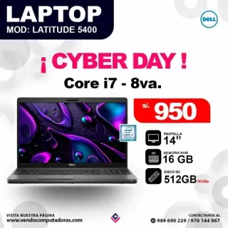 Laptop Dell Intel Core i7 - 8v