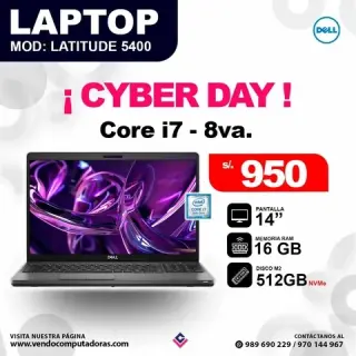 Laptop Dell Intel Core i7 - 8v