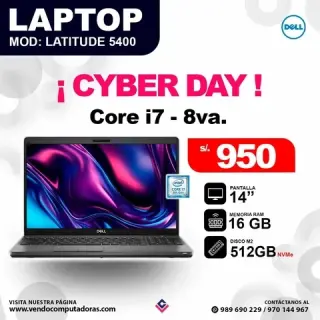 Laptop Dell Intel Core i7 - 8v