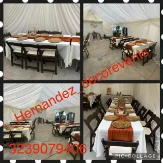 Decoraciones principales carpa