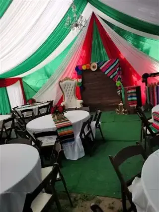 Decoraciones principales carpa