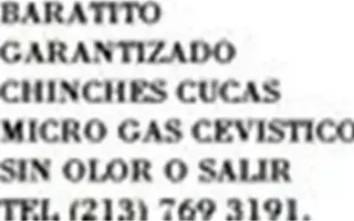 FUMIGACION 100% GARANTIZADA