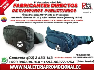 CANGUROS PERSONALIZADOS QUITO