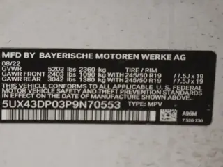 BMW X3 2023 sDrive30i 4dr Sports Activity Vehicle