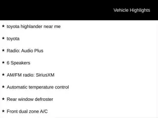 Toyota Highlander 2021 AWD XLE 4dr SUV
