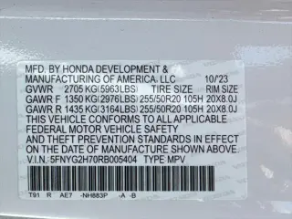 Honda Pilot 2024 Touring 4dr SUV