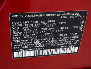 Volkswagen Atlas 2024 AWD SEL Premium R-Line 4Motion 4dr SUV