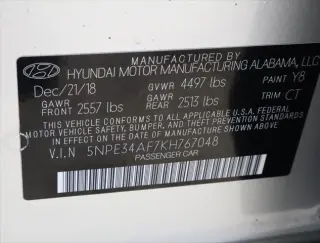 Hyundai SONATA 2019 Sport 4dr Sedan