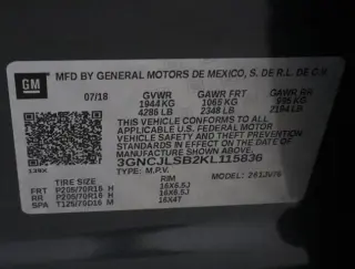 Chevrolet Trax 2019 LT 4dr Crossover