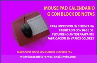 MOUSE PAD CALENDARIO A COLOR