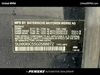 BMW X5 2016 AWD xDrive35i 4dr SUV
