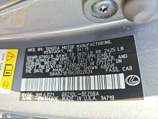 Lexus ES 350 2019 F SPORT 4dr Sedan