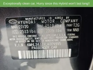 Hyundai SONATA Hybrid 2020 SEL 4dr Sedan