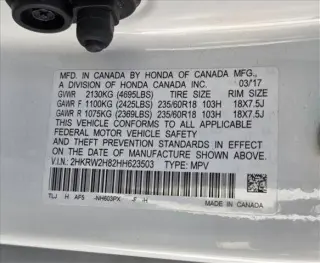 Honda CR-V 2017 AWD EX-L 4dr SUV