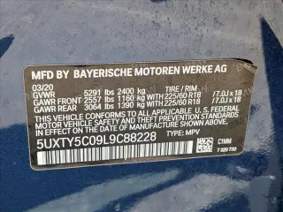 BMW X3 2020 AWD xDrive30i 4dr Sports Activity Vehicle
