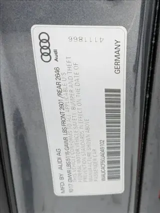 Audi S5 Sportback 2018 AWD 3.0T quattro Prestige 4dr Sportback