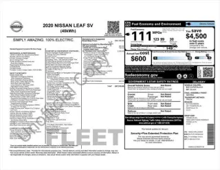 Nissan LEAF 2020 SV 4dr Hatchback