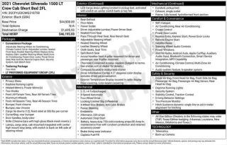 Chevrolet Silverado 1500 2021 4x4 LT 4dr Crew Cab 5.8 ft. SB w/2FL