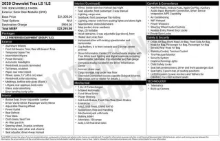 Chevrolet Trax 2020 LS 4dr Crossover