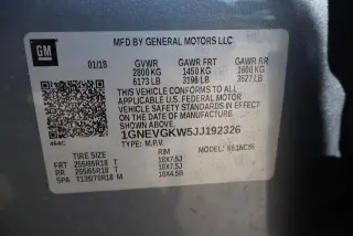 Chevrolet Traverse 2018 4x4 LT Cloth 4dr SUV w/1LT
