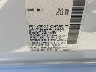 Nissan Altima 2024 2.5 SR 4dr Sedan