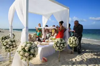 Ceremonia simbólica en Cancún