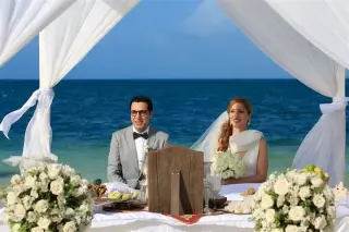 Ceremonia simbólica en Cancún