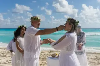 Ceremonia simbólica en Cancún
