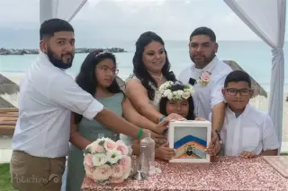 Ceremonia simbólica en Cancún