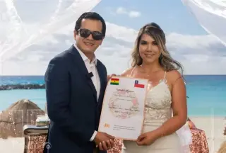 Ceremonia simbólica en Cancún