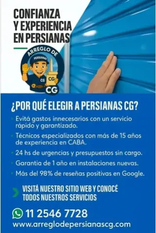 Venta de persianas CG 24hs