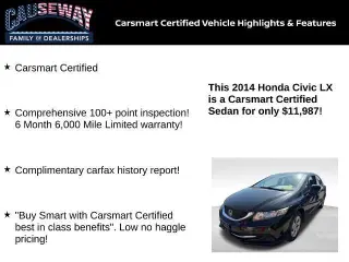 Honda Civic 2014 LX 4dr Sedan CVT