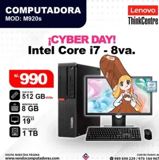 Computadora Core i7 - 8va