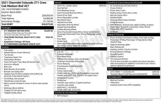 Chevrolet Colorado 2021 4x4 Z71 4dr Crew Cab 5 ft. SB