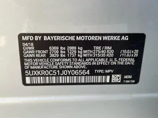 BMW X5 2018 AWD xDrive35i 4dr SUV