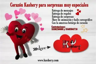 Envía sorpresa botarga corazón