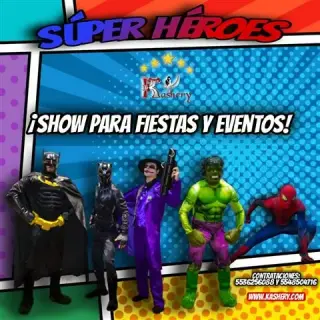 superhéroes para fiestas
