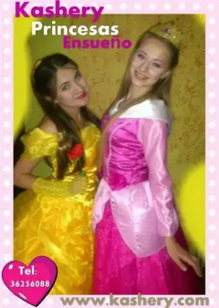 Princesas para fiestas.Kashery
