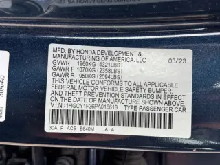 Honda Accord 2023 EX 4dr Sedan