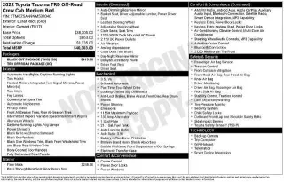 Toyota Tacoma 2022 4x4 TRD Pro 4dr Double Cab 5.0 ft SB 6M