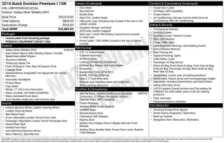 Buick Envision 2016 AWD Premium I 4dr Crossover