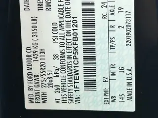 Ford F-150 2019 4x2 XL 4dr SuperCrew 5.5 ft. SB