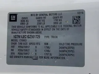 GMC Sierra 1500 2016 4x2 Base 2dr Regular Cab 6.5 ft. SB