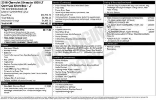 Chevrolet Silverado 1500 2018 4x2 LT 4dr Crew Cab 5.8 ft. SB