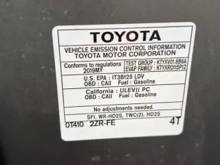 Toyota Corolla 2019 L 4dr Sedan