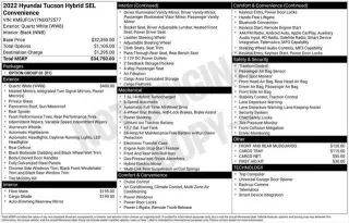 Hyundai TUCSON Hybrid 2022 AWD SEL Convenience 4dr SUV