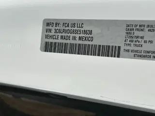 Ram ProMaster 2025 Tradesman 2500 159 WB 3dr High Roof Cargo Van w/o Passenger Seat